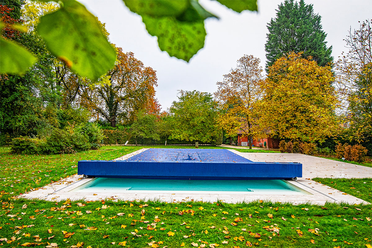 Couverture Coverseal avec l'habillage et la membrane Bleu Cobalt